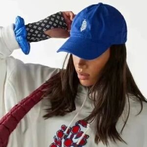 FREE PEOPLE MOVEMENT BASEBALL Logo CAP O/S WASHED COTTON Blue
